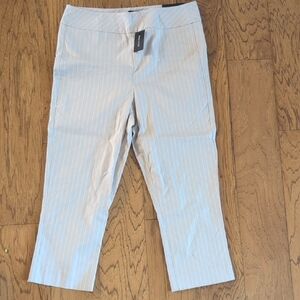 RW&CO. Light Blue Striped Capris